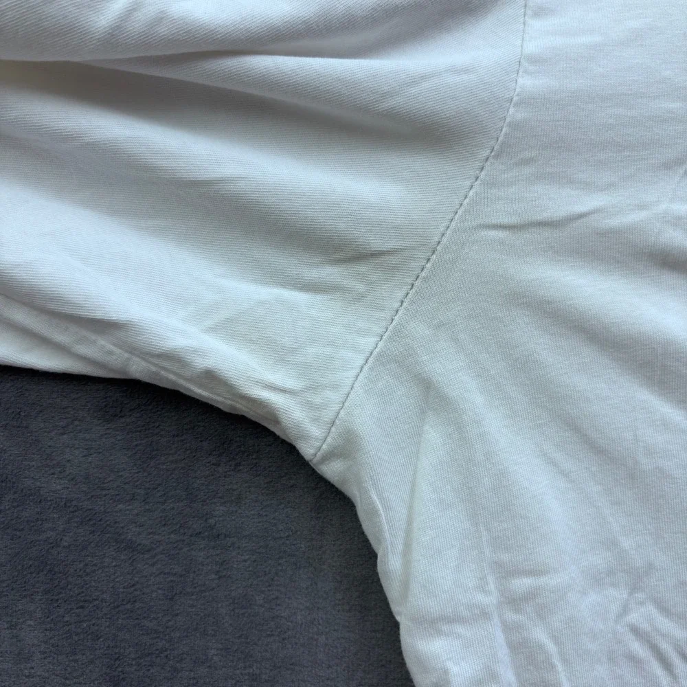 The North Face Mens White Long Sleeve Graphic T-Shirt Never Stop Exploring M